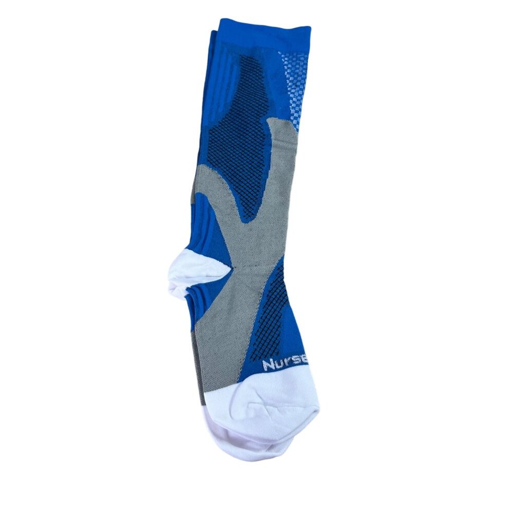 Womens Mens Unisex  Blue Compression Stockings Socks 20-30mmHg